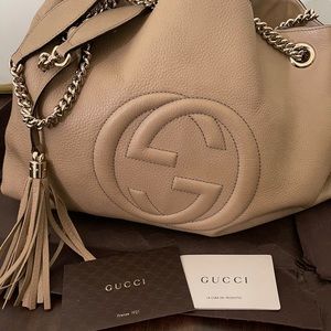 Gucci large soho chain strap bag